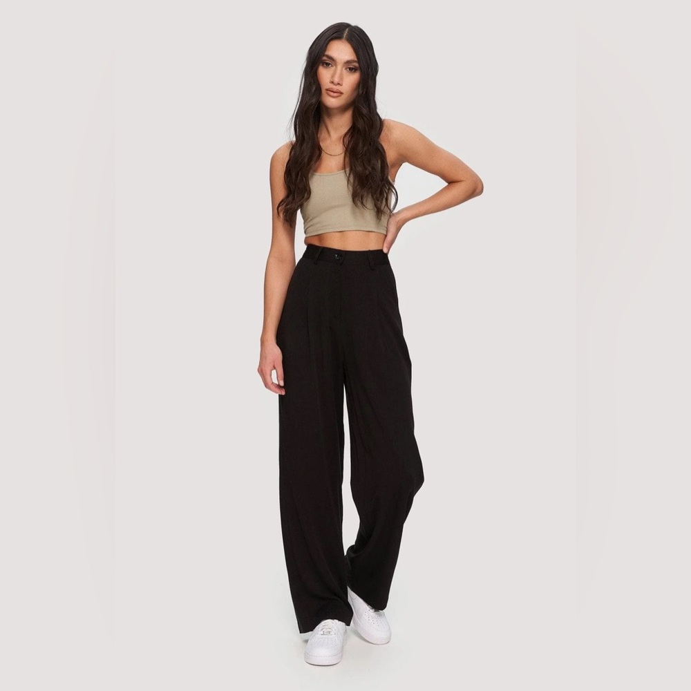 Kuwalla-Tee Wide Leg Pleat Pant